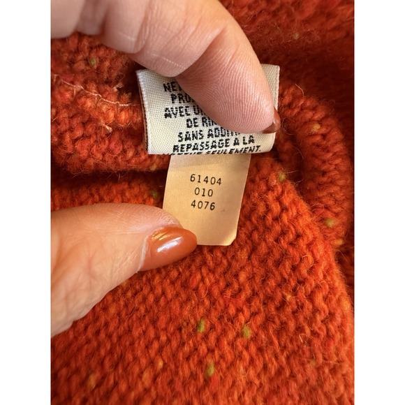 90's Vintage Eddie Bauer Winter Wool Ski Sweater size Large - Picture 5 of 5